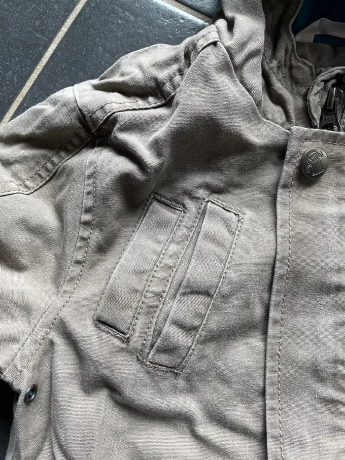 Parka marronné kaki doublé - photo numéro 3