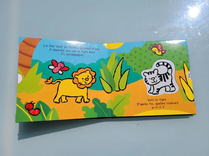 Livre animé à languettes Les Magicouleurs 🦁 Les Animaux de la Jungle 🐅 71 - photo numéro 4