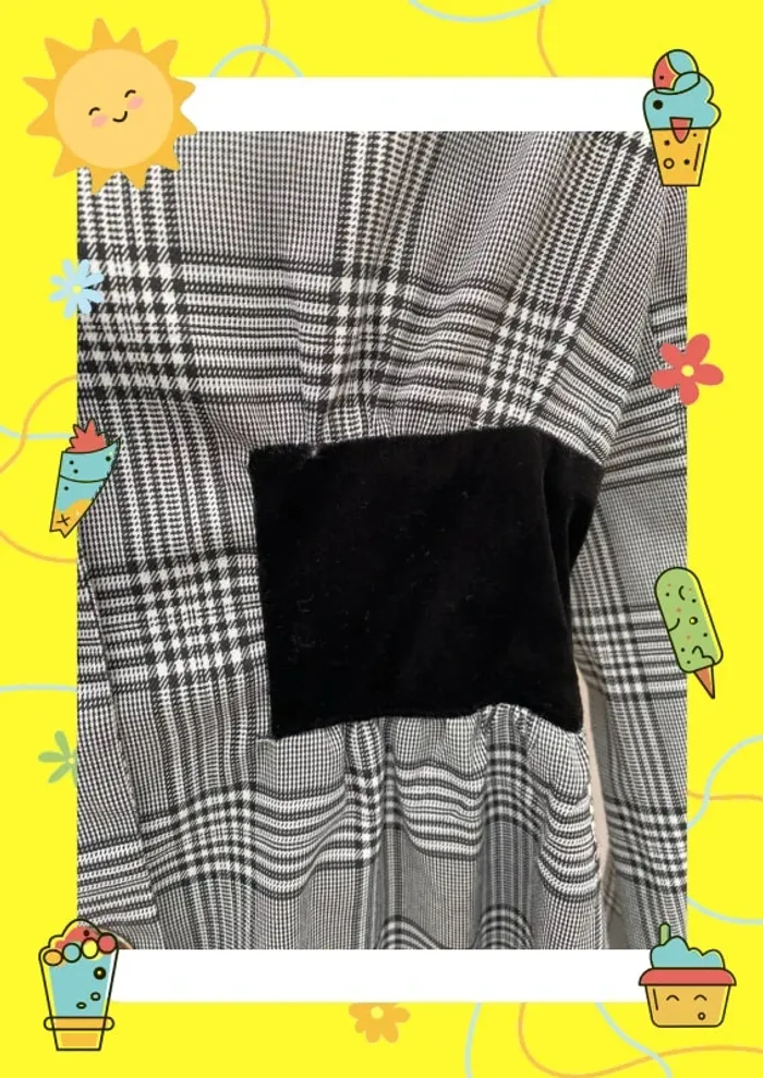 Blazer à carreaux avec boutons S 36 simplee shein - photo numéro 3