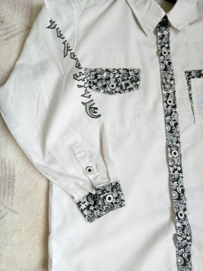 Chemise Blanche Motif Tigre 🐅 - photo numéro 3