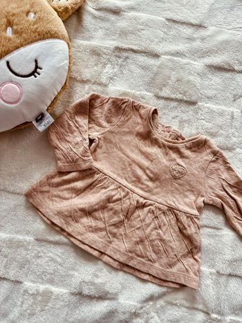 Haut manches longues rose taille 3-6 mois ZARA
