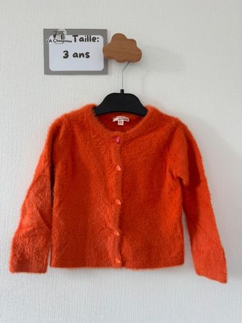 Gilet orange - taille 3 ans 🌸