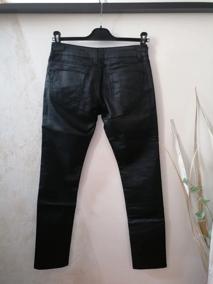 Pantalon noir effet simili Azerty 36 - photo numéro 4
