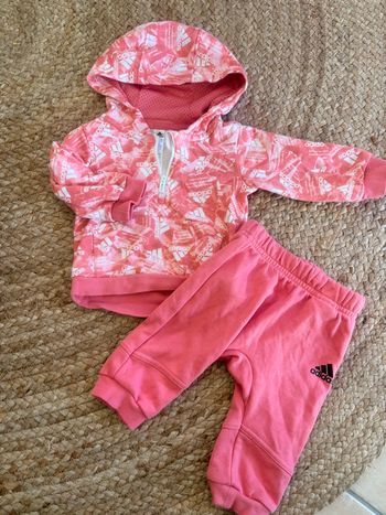 Ensemble adidas fille 3 mois rose 