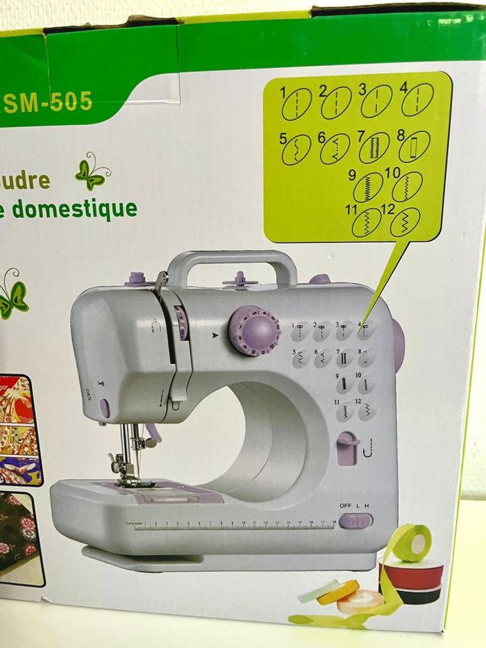 Machine à coudre neuve, jamais utilisée, dans son carton Largeur 27,5 cm x hauteur 26 cm x profondeu - photo numéro 3