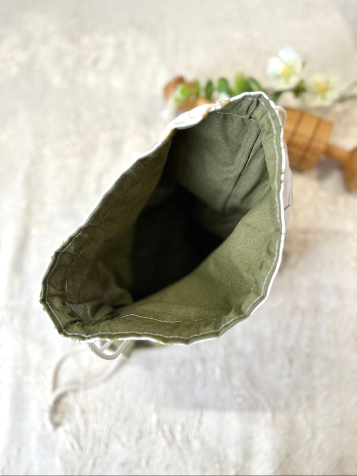 Sac à dos pochon renard kaki - photo numéro 4