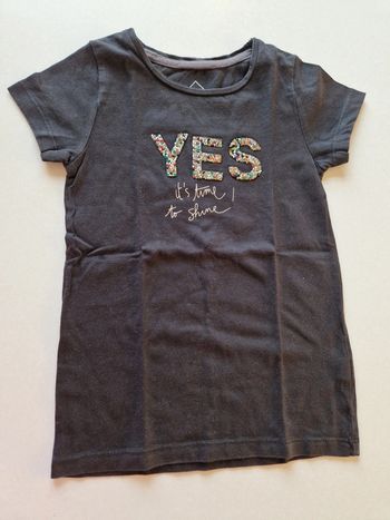 Tee-shirt manches courtes yes 5 ans