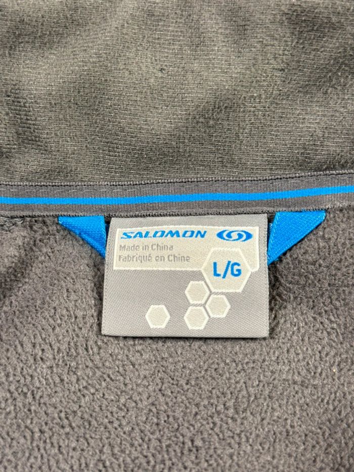 Veste Salomon Coupe Vent Imperméable Noire avec Doublure - photo numéro 11