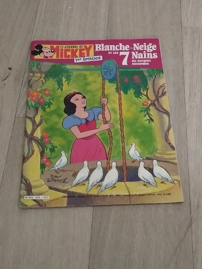 Lot Vintage 7 magazines Journal de Mickey année 1983 L059 - photo numéro 8