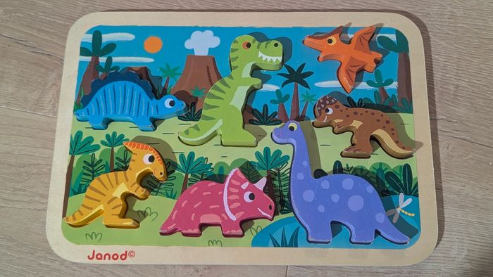 Puzzle bébé Dinausore Janod - photo numéro 2