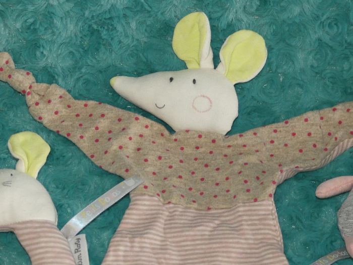 Doudou plat souris les petits dodos Moulin roty 🐭tbe - photo numéro 2