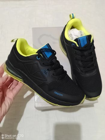 Kappa baskets chaussures noir vert 36