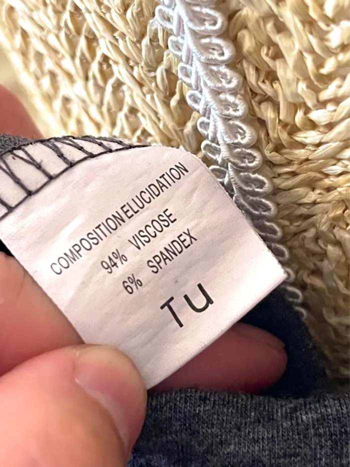 Robe Grise Élégante avec Détails en Sequins - Taille unique - photo numéro 13