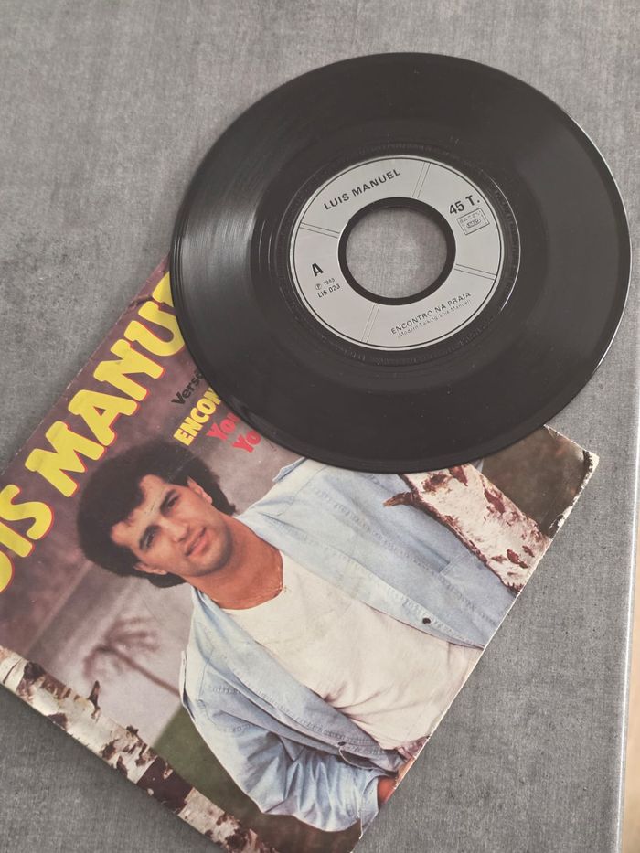 🎵 Vinyle 45T – Luis Manuel – Encontro na Praia (versão portuguesa de Modern Talking) 🎵 - photo numéro 3