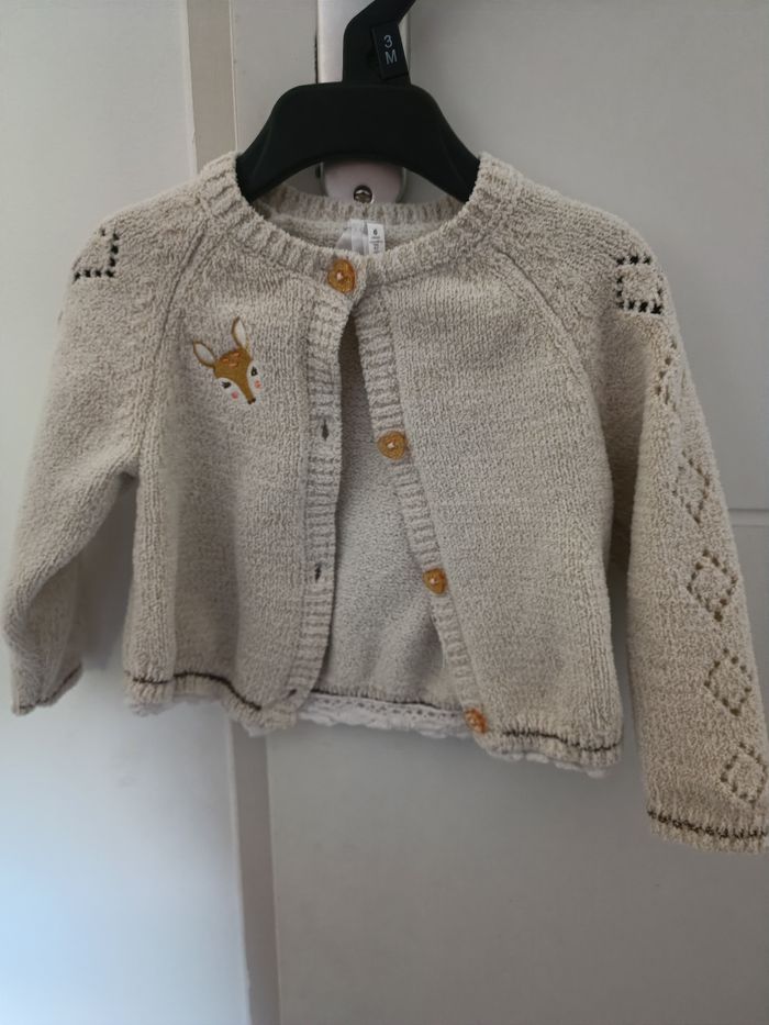 Veste pull en laine 👶🏻 6 mois - photo numéro 1