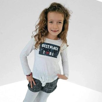 6 ans ensemble teeshirt Tape à l'oeil et short hivers Gémo ( vendu sans collant)