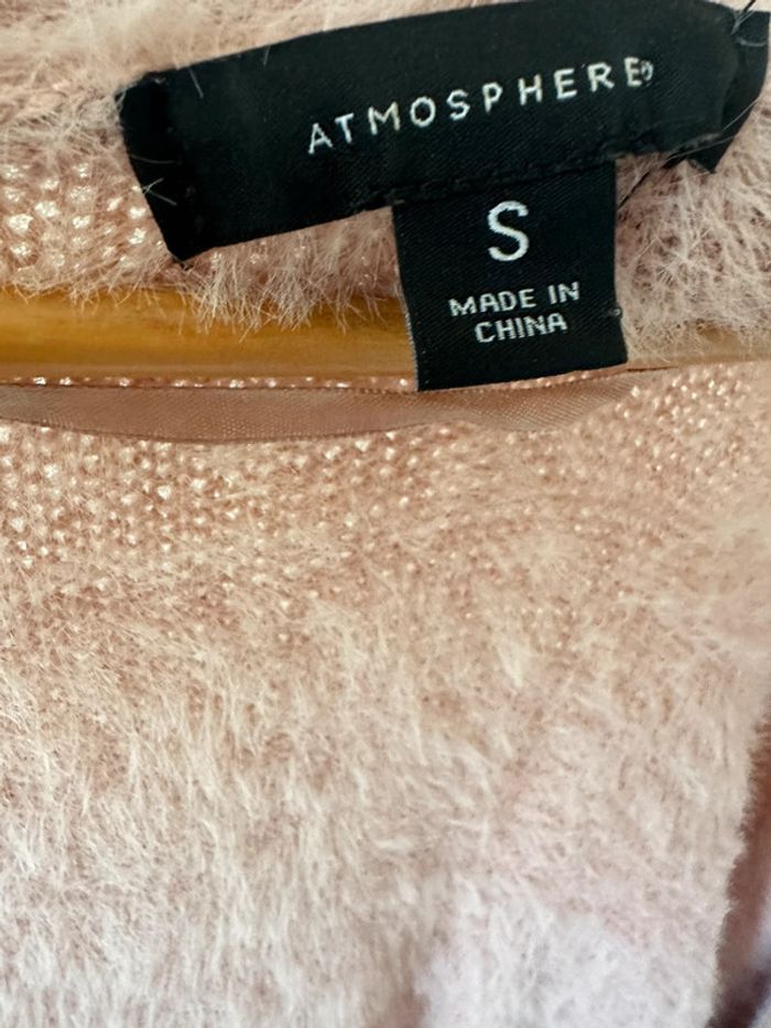 Gilet long rose pale - photo numéro 4