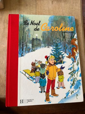 Livre album bd Pierre Probst édition collector reliure rouge Le Noël de Caroline