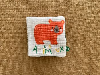 Mon premier livre tissu en lange animaux