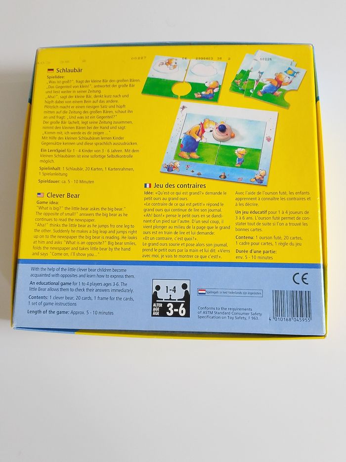 L'ours savant qui connait les contraires? Haba complet - photo numéro 2