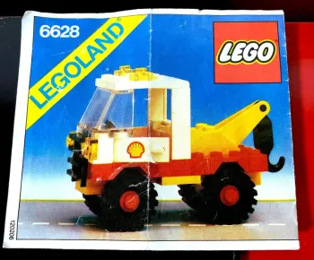 Vintage LEGO City 6628 - Shell Tow Truck - 100% complet