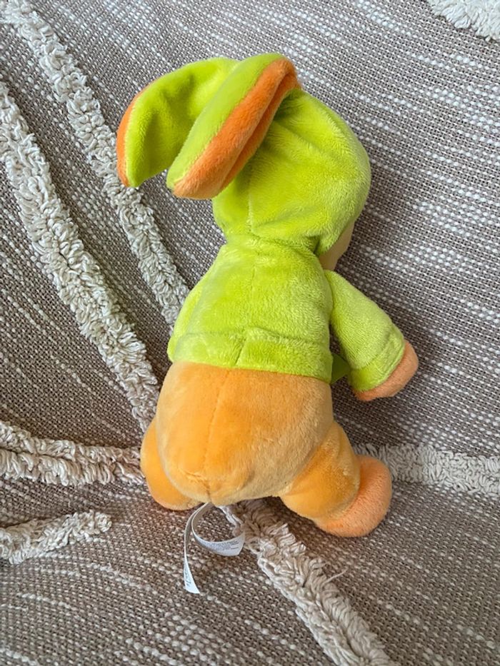 Peluche doudou 30cm Disney tigrou tigre winnie orange vert parfait état - photo numéro 3