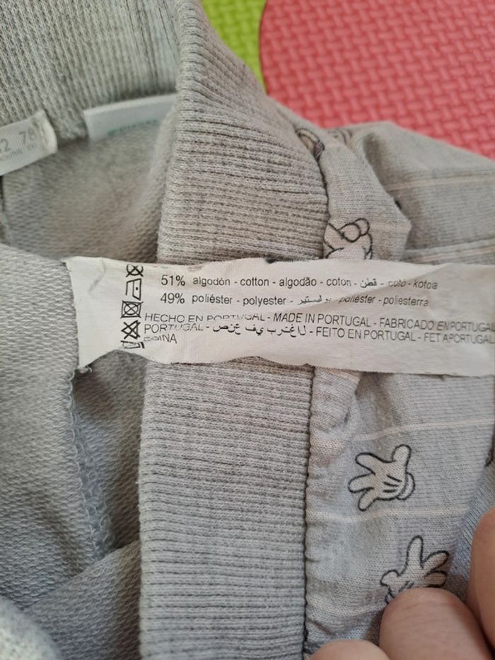 Ensemble pantalon pull Mickey gris clair, Disney baby, taille 9/12 mois (78 cm) - photo numéro 10