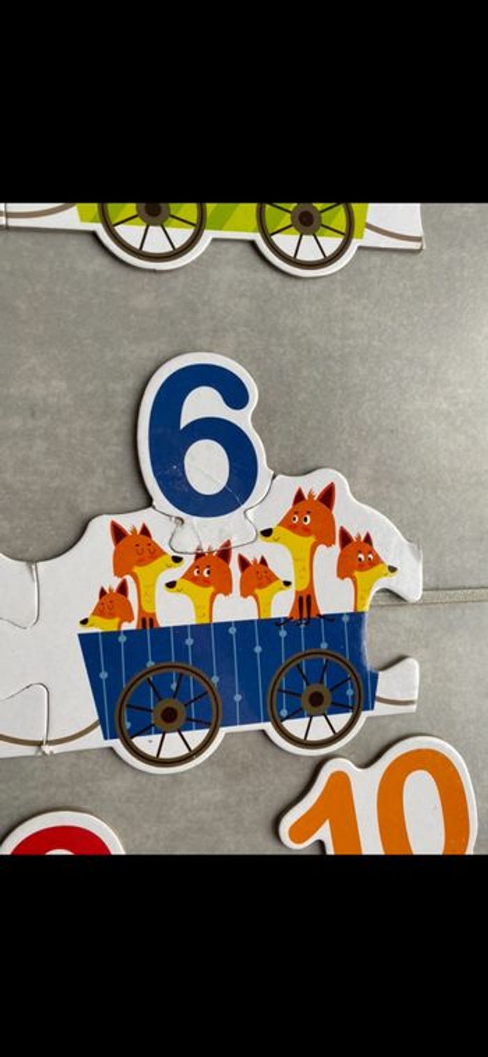 Puzzle Petit train avec chiffres et animaux - photo numéro 7
