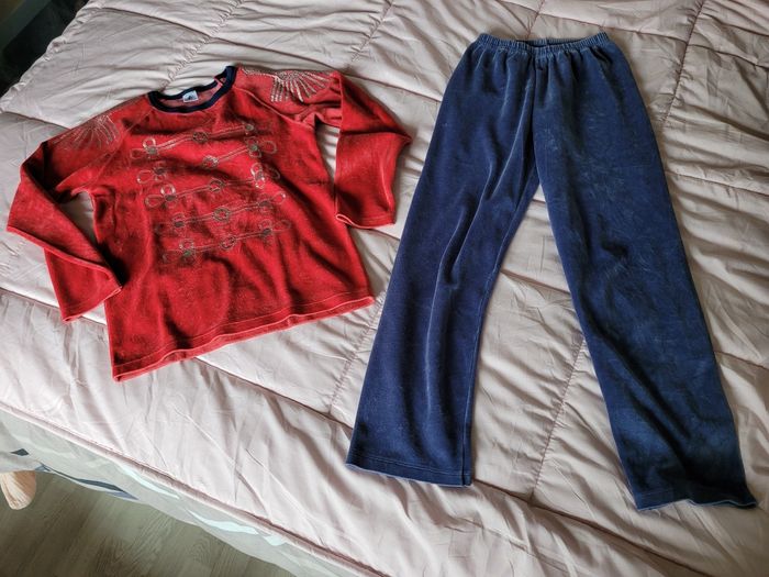 pyjama velour petit bateau 10ans (15e)