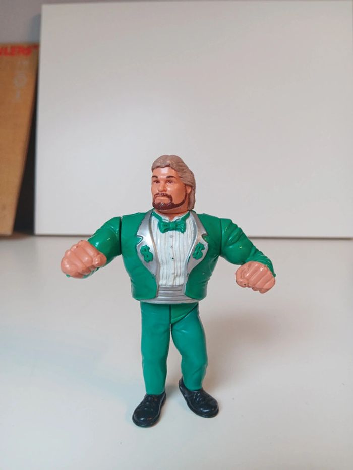 Figurine de catch WWF vintage ted dibiase million dollars man 1991 hasbro titan sport taille 12cm