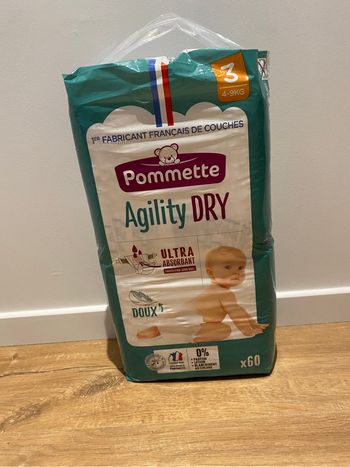 Pommette  Agility Dry taille 3 neuf