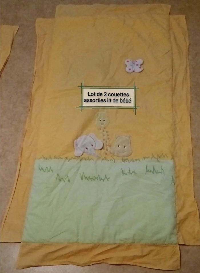 Lot de 2 couettes assorties