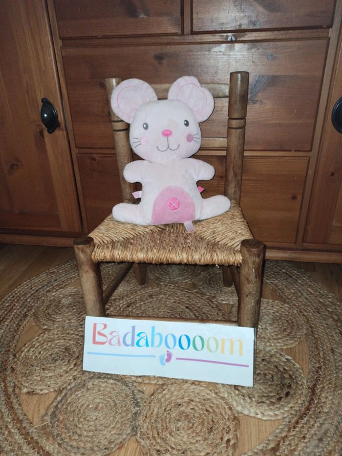 peluche souris rose nicotoy tbe