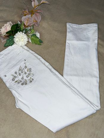 Jean blanc pour femme | taille xL 