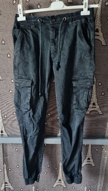 Pantalon noir style cargo taille M John H
