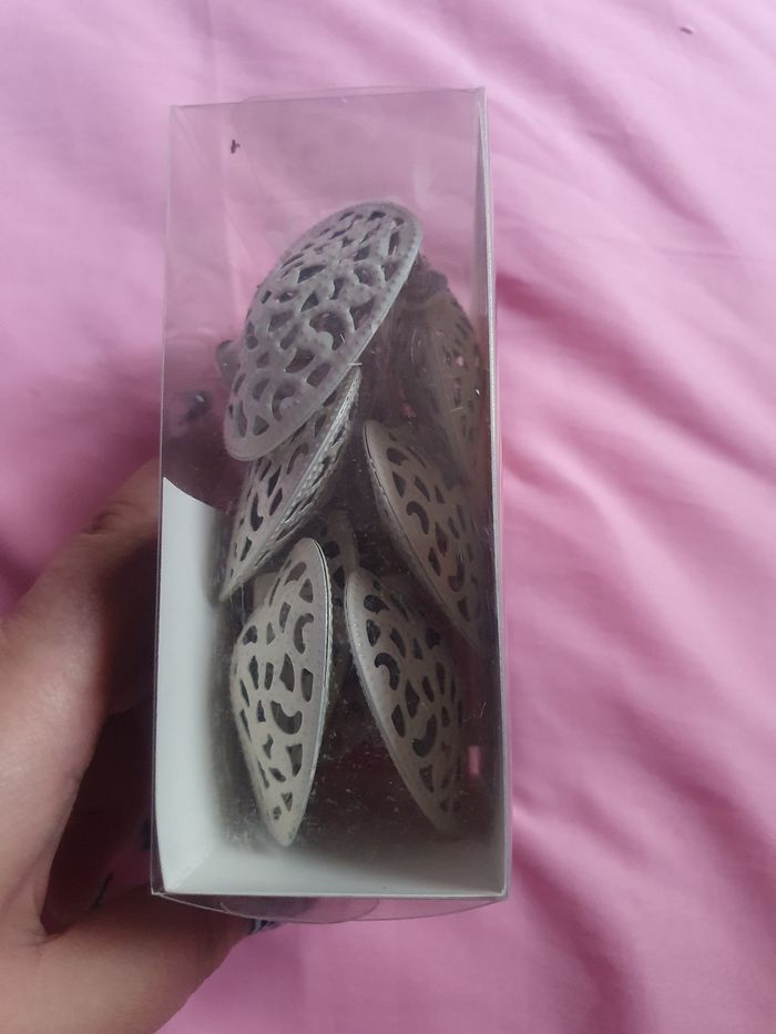 Guirlande cœur couleur blanc cassé - photo numéro 4