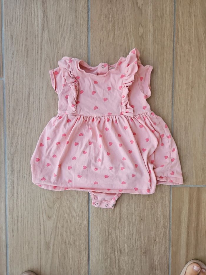 Robe body à coeurs
