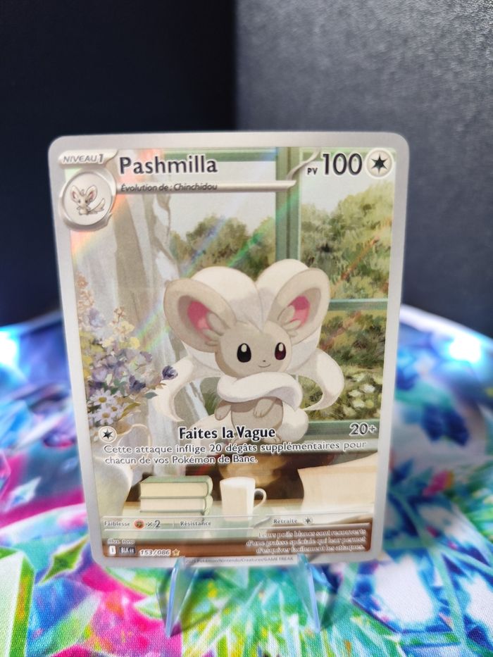 Carte pokémon neuve 🇨🇵 Pashmilla 153/086 Foudre Noire - photo numéro 2