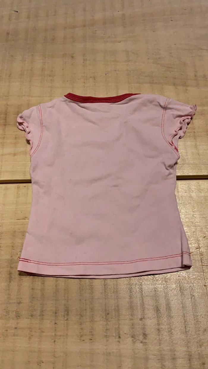 Tee-shirts manche courte rose 2 ans - photo numéro 3