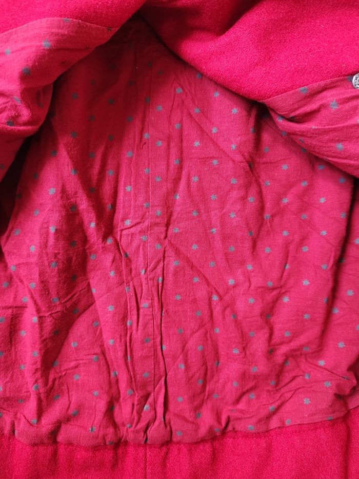 🧣 Manteau rouge type duffle-coat Vertbaudet 6 ans – laine, chaud et élégant - photo numéro 5