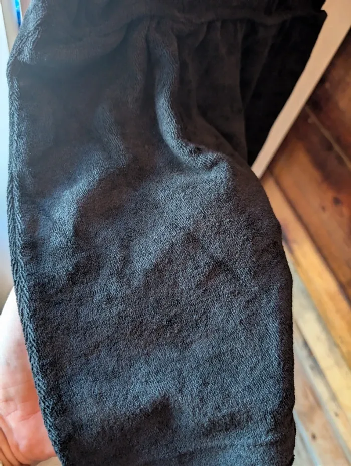 Combishort en velours noir xs - photo numéro 4