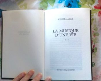 LA MUSIQUE D'UNE VIE de Andreï MAKINE Ed. France Loisirs