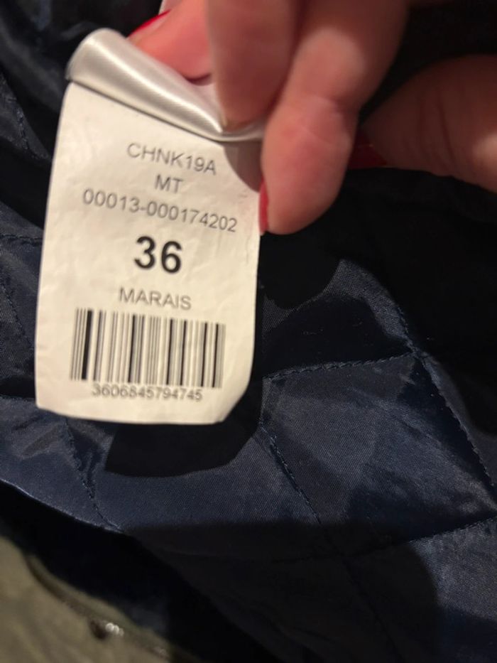 Parka NafNaf taille 36 kaki - photo numéro 6