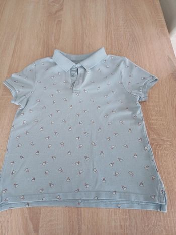 Polo bleu ciel 8ans