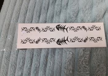 Tatouages temporaires motif tribal & poisson