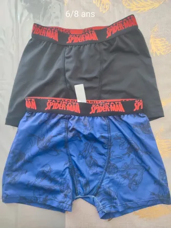 Caleçon spider man 6/8 ans