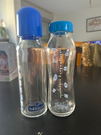Biberon en verre lot de 2