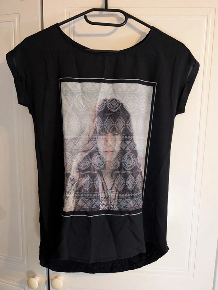 T shirt imprimer photo noir