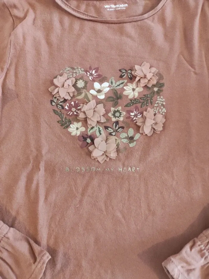 Tee shirt fille Vertbaudet - photo numéro 3