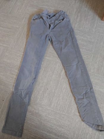 Pantalon velour gris